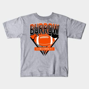 Burrow Cincinnati Football Retro Kids T-Shirt